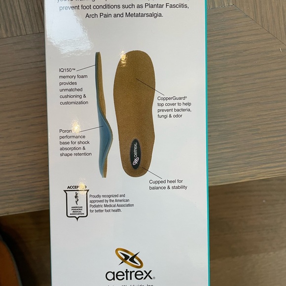 Aetrex Womens Memory Foam Foot Orthotics NEUTRAL & CUPPED Standard Fit BRAND NEW - Picture 6 of 6